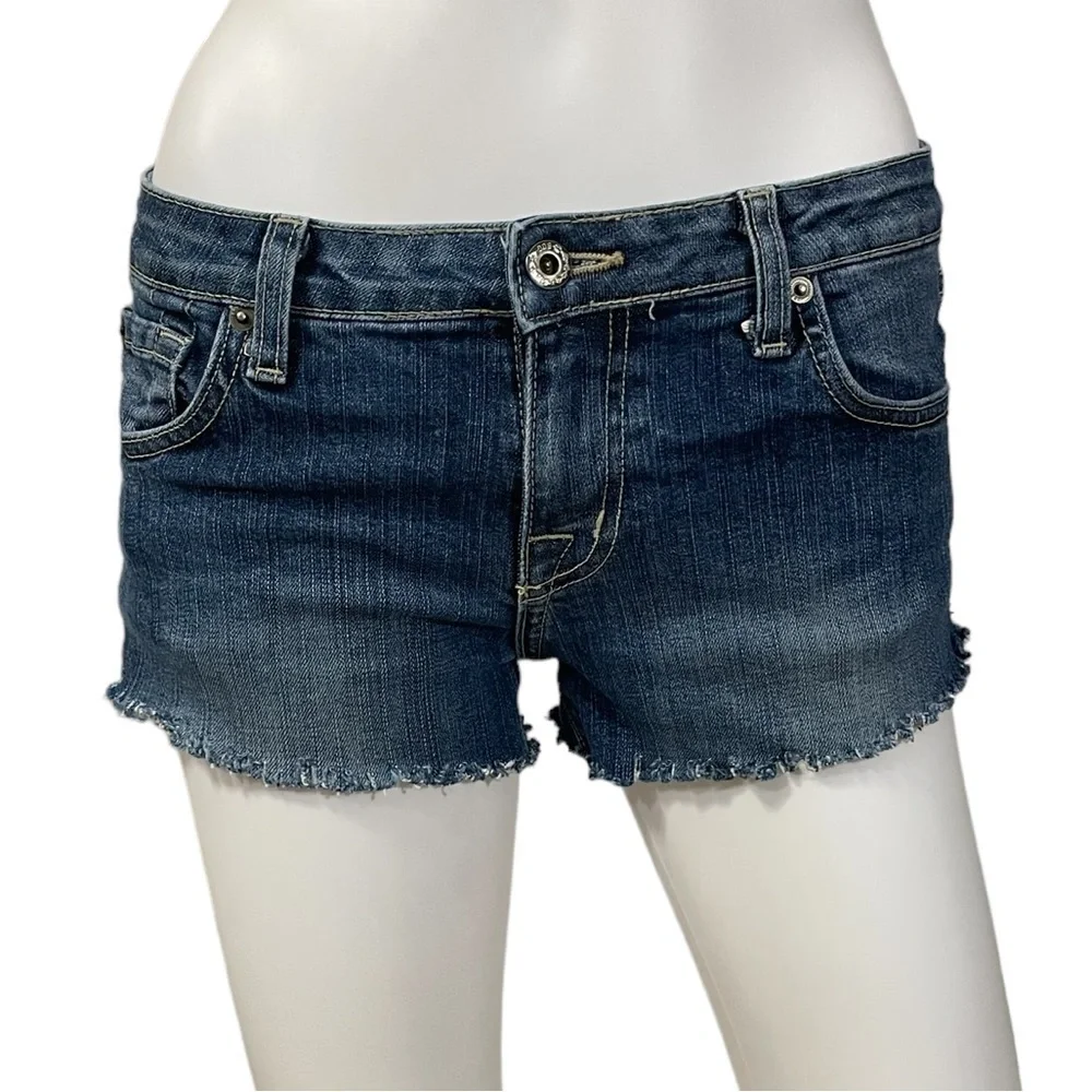 BDG Cut Off Raw Hem Booty Jean Shorts Size 25